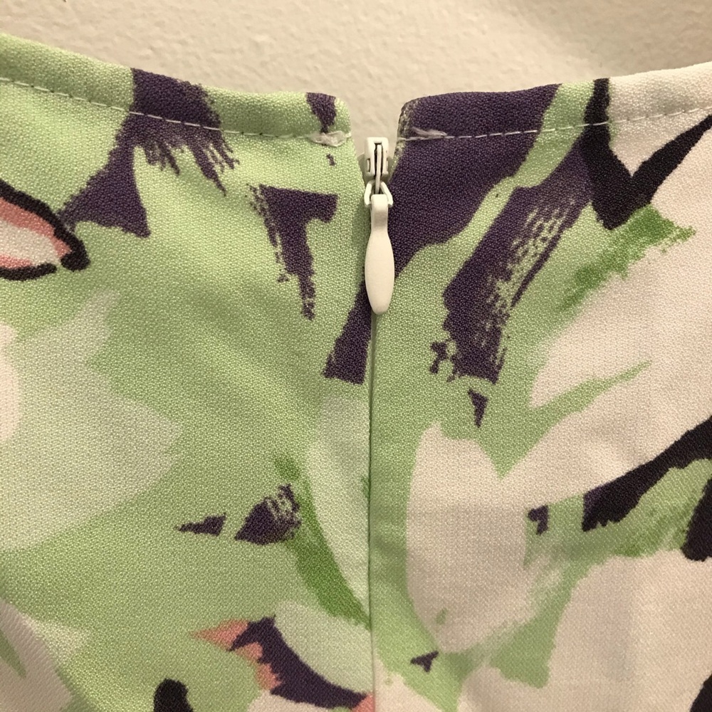 NWT Nine West Floral Shift Dress pink green white - Picture 7 of 11